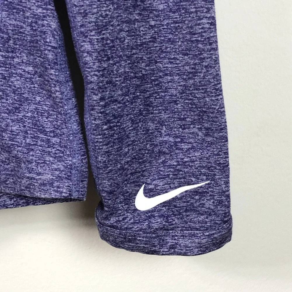 Nike Baltimore Ravens NFL Dri-Fit 1/4 Zip Pullover Sweatshirt Womens Sz L Purple